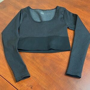 Offline by aerie Ribbed Long Sleeve Crop Top